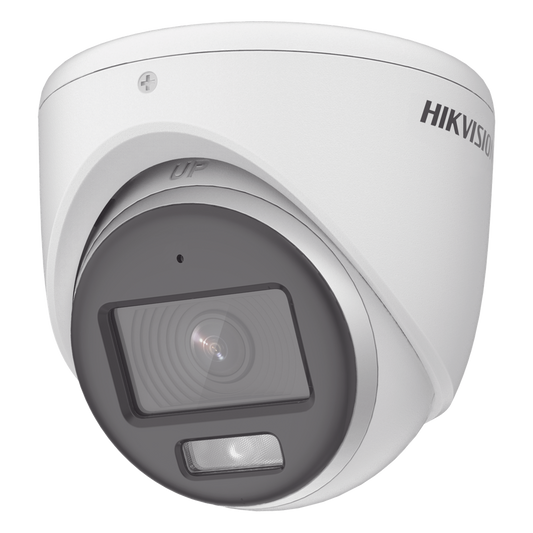 [ColorVu] Turret TURBOHD 3K (5 Megapixel) / Micrófono Integrado / Lente 3.6 mm / Imagen a Color 24/7 / 40 mts Luz Blanca / Exterior IP67 / dWDR / 4 Tecnologías