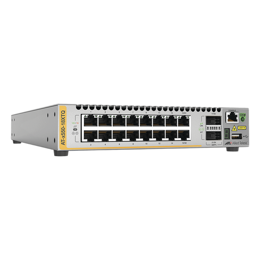 Switch Stackeable Inteligente 10 Gigabit Capa 3, 16 puertos 10 G BaseT + 2 puertos 40 G QSFP