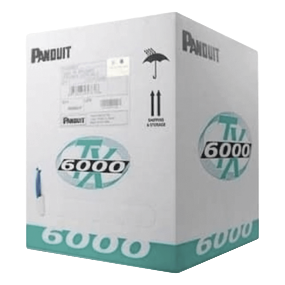 Bobina de Cable UTP 305 Metros (1000 Pies) de Cobre, TX6000™ PanNet, Reelex, Rojo, Categoría 6 Mejorado (23 AWG), PVC (CM), de 4 Pares