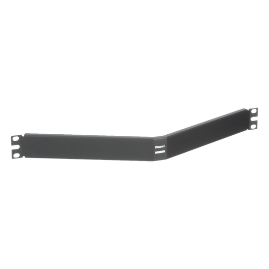 Tapa Ciega Para Rack Estándar de 19in, Angulado, de Acero, 1UR, Color Negro