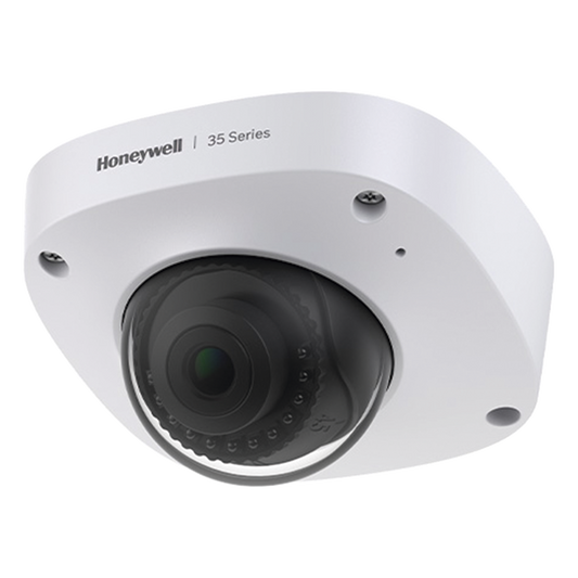 Cámara IP mini domo 5 MP con lente fijo 2.8 mm, IR inteligente 30 m, IP67 e IK10 y analíticas de video