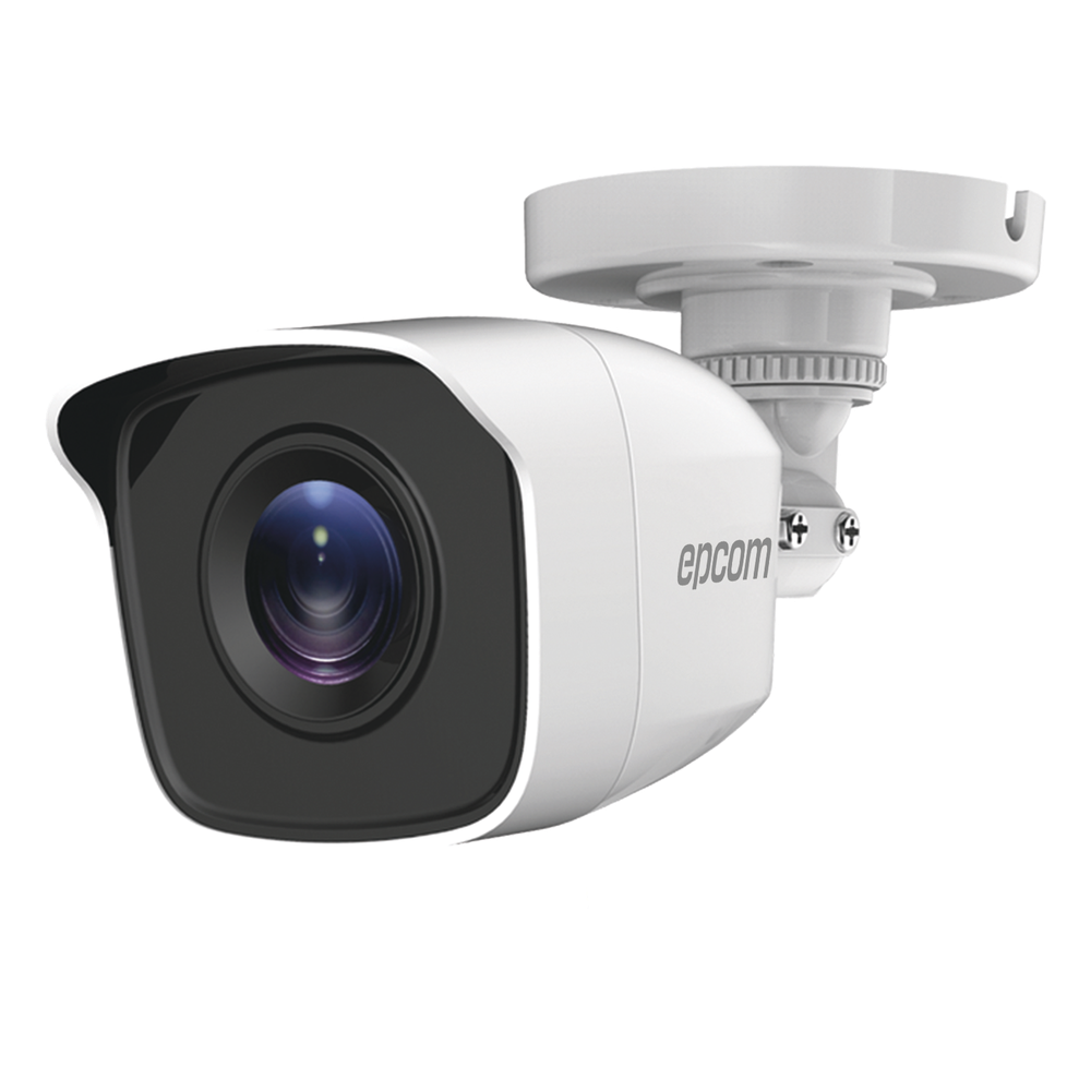 Bala TURBOHD 5 Megapíxel / Lente 2.8mm (85° de Visión) / Exterior IP66 / IR EXIR 20 mts / TVI-AHD-CVI-CVBS / Metal
