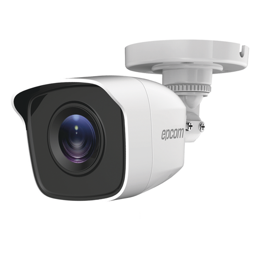 Bala TURBOHD 5 Megapíxel / Lente 2.8mm (85° de Visión) / Exterior IP66 / IR EXIR 20 mts / TVI-AHD-CVI-CVBS / Metal