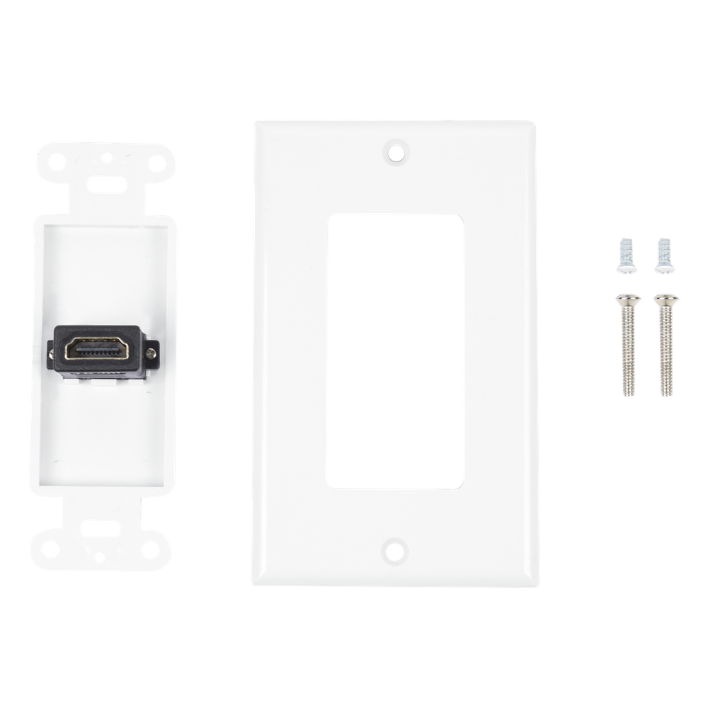 Placa de Pared 1 Puerto HDMI Hembra a Hembra