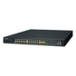 Switch Administrable Stacking Capa 3, 24 Puertos PoE 802.3af/at 10/100/1000T, Hasta 370 W,  4 Puertos 10G SFP+