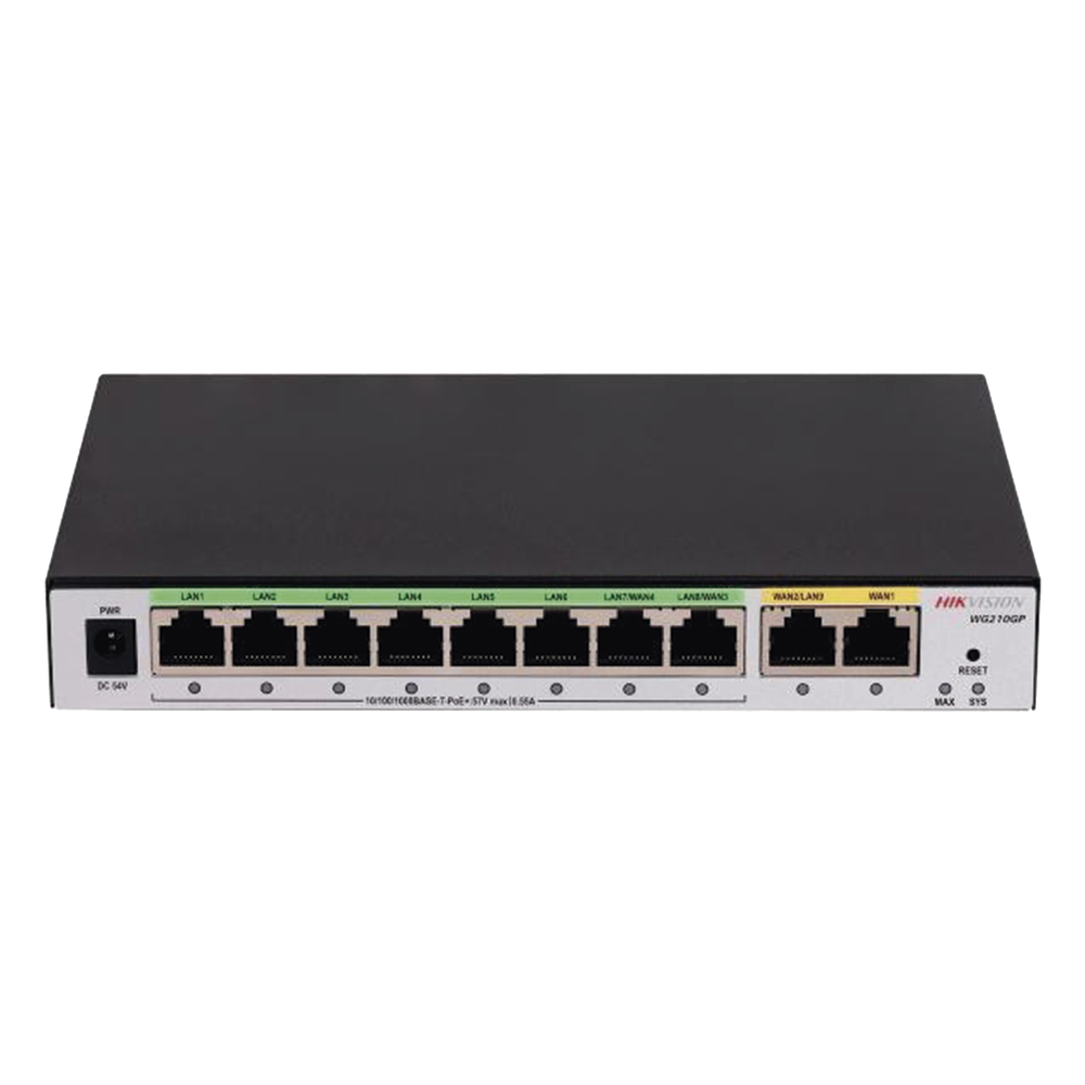 Router Gigabit PoE+ / Ideal para Access Point (AP) / 8 Puertos Gigabit PoE+ / 2 Puertos WAN / Hasta 200 clientes