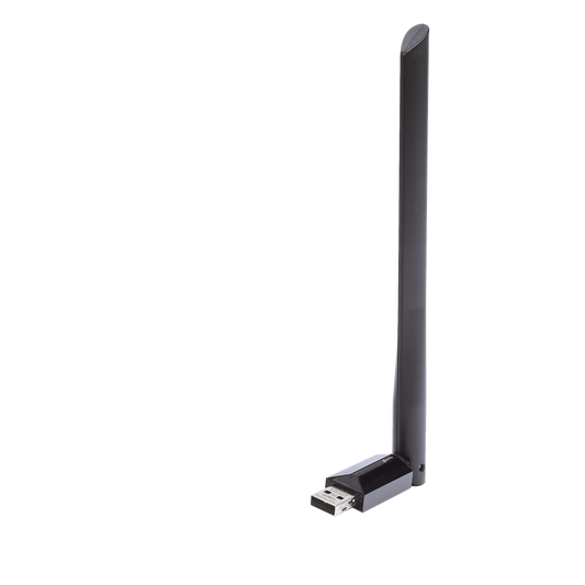 Adaptador  USB inalámbrico doble banda AC 600 Mbps, antena de alta ganancia.
