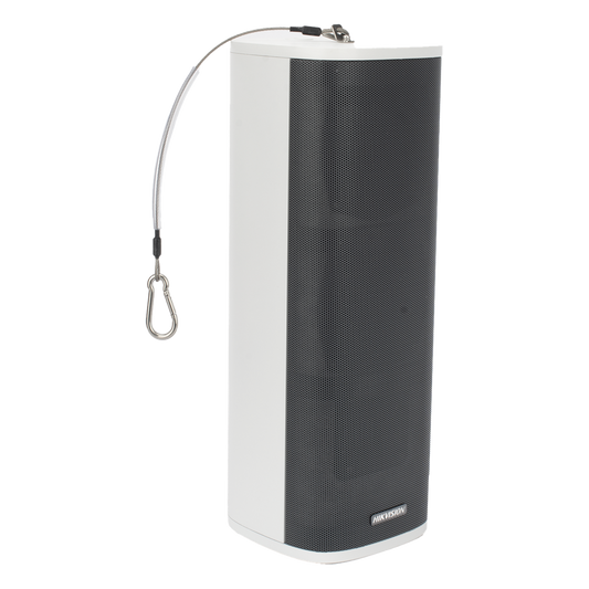 Bocina (Altavoz IP) | Tipo Columna | 60 Watts | No requiere amplificador | Exterior IP66 | Entrada de alarma | Voceo en tiempo real | Calendarización de audios | Micrófono y altavoz integrado