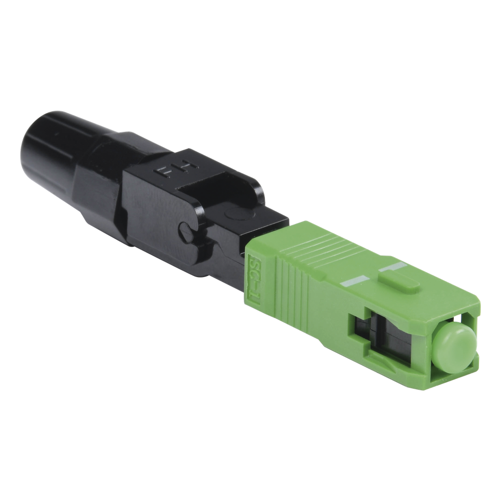 Conector Rápido de Instalación en Campo, Monomodo, SC/APC, Pre-Pulido, Re-Terminable, Ideal para Aplicaciones FTTx