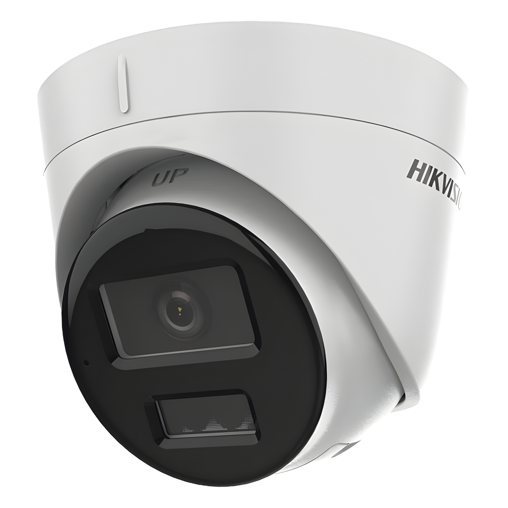 [Dual Light] Turret IP 4 Megapixel / Lente 2.8 mm / 30 mts IR + 30 mts Luz Blanca / Micrófono Integrado / ACUSENSE Lite / Exterior IP67 / H.265 / PoE / ONVIF / Micro SD