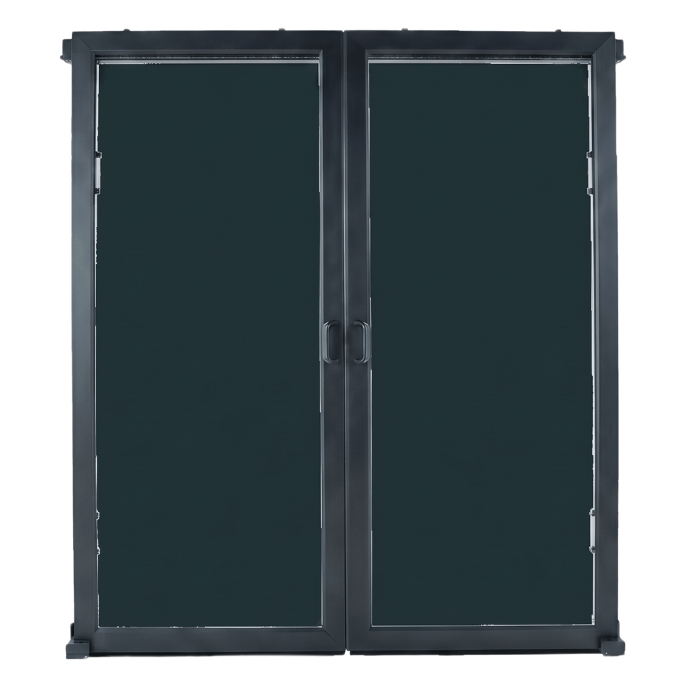 Puertas Selladas Express / Sistema de Contención ProLine / Pasillo 48-78 Pulgadas / Montaje Magnético sin Herramientas / Policarbonato y Acero / Negro RAL 9005