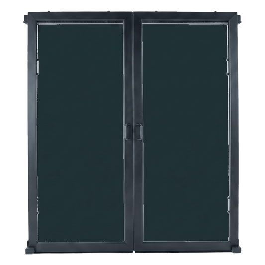 Puertas Selladas Express / Sistema de Contención ProLine / Pasillo 48-78 Pulgadas / Montaje Magnético sin Herramientas / Policarbonato y Acero / Negro RAL 9005