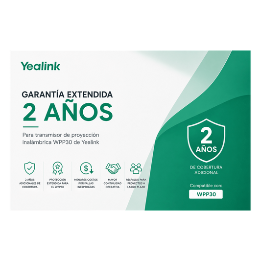 Garantia Extendida de 2 Años para Pod de Proyección Inalambrica WPP30 de Yealink