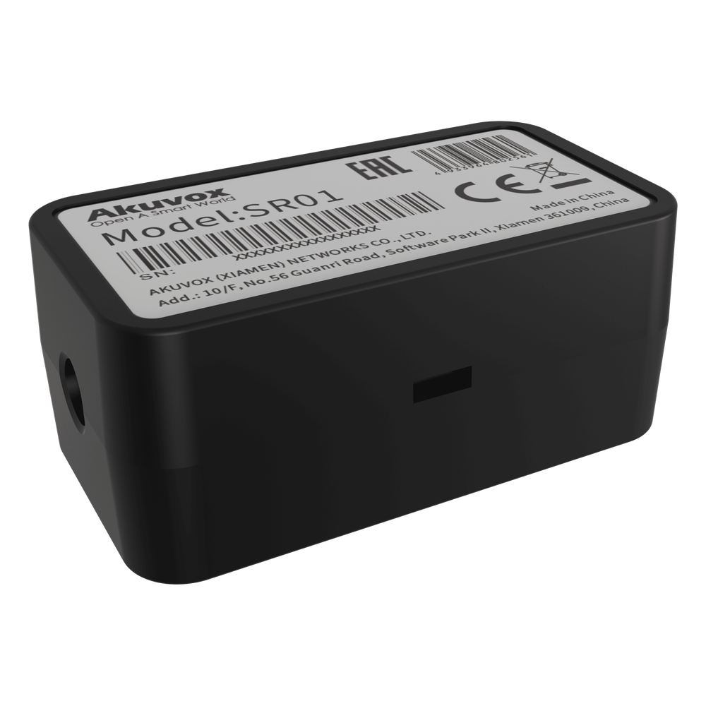 Relevador RS-485 Para Control de Puerta / Protección Contra Vandalismo / Compatible Con Frente de Calle AKUVOX / Agrega Una Puerta al Frente de Calle / Comunicación Encriptada / Compacto / Instalación en Cajas Estándar