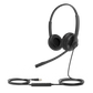 Diadema Alámbrica UH34 Dual de Yealink USB Compatible con Teléfonos IP y Computadoras.