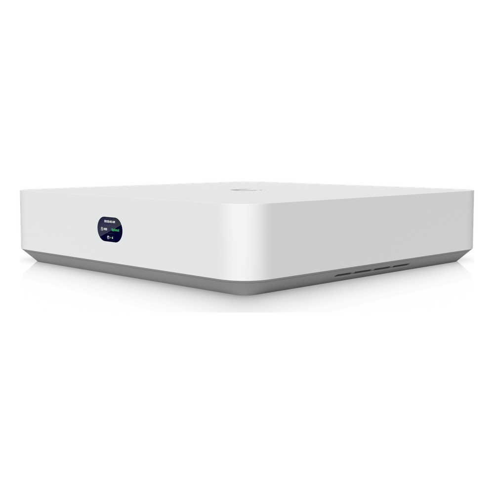 UniFi Protect UNVR-Instant – Grabador de Video en Red con Soporte para HDD de 3.5”, Switch PoE Integrado de 6 Puertos GbE (40W) y Puerto HDMI Viewport