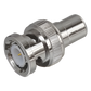 Adaptador en Línea para 75 Ohm, de Conector BNC Macho a RCA Hembra en Aplicaciones de Audio-Video para Cámaras, Monitores y DVR's.