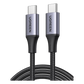 Cable USB-C a USB-C | 2 Metros | Potencia de Carga 240W | 48V/5A | PD3.1 /3.0 | 480 Mbps | Chip E-Market | Carcasa de Aluminio | Nylon Trenzado.