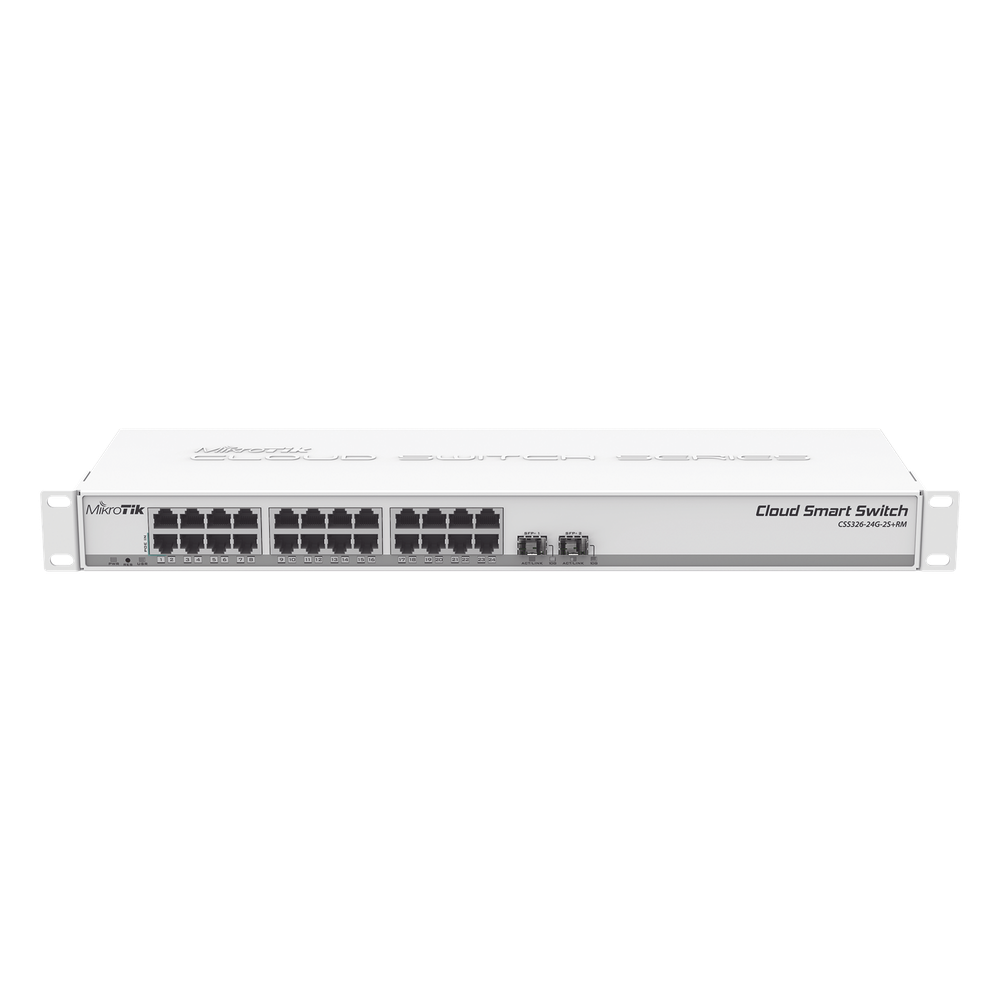 Cloud Smart Switch, 24 puertos Gigabit, 2 puertos SFP+ SwitchOS