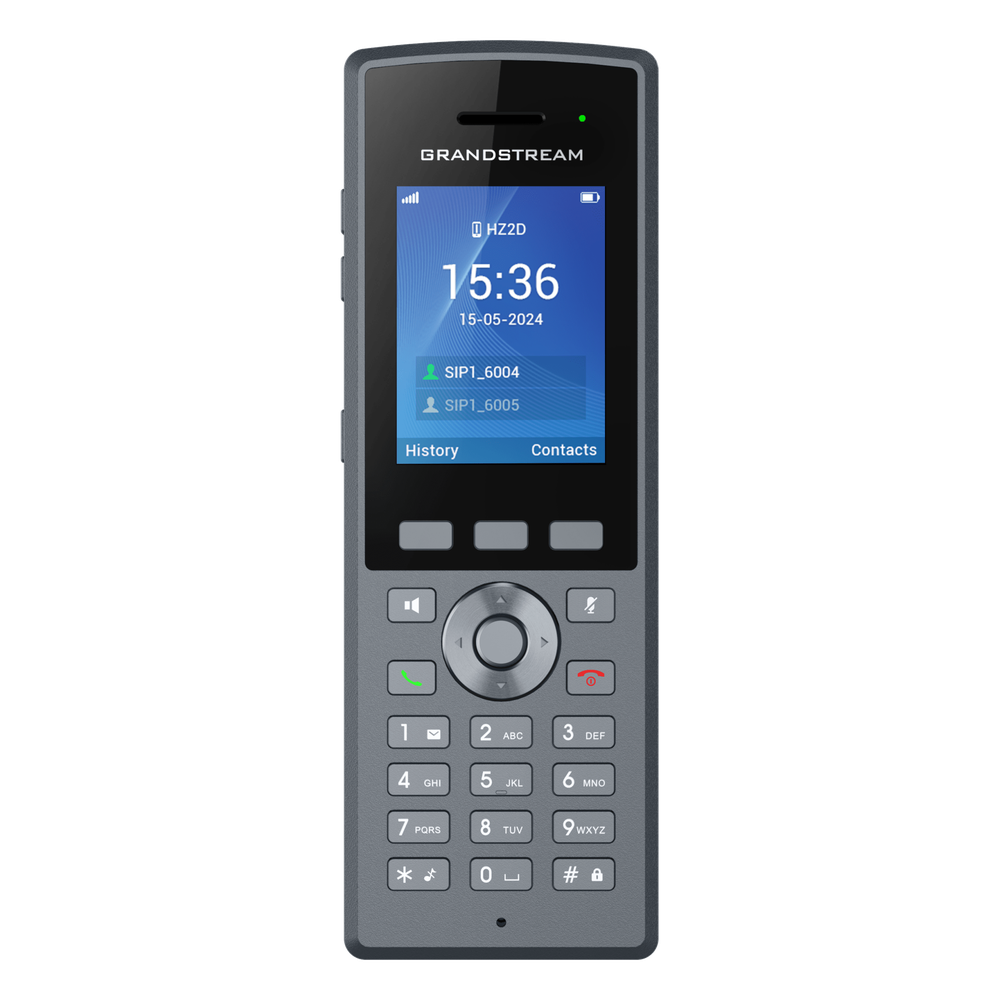 Teléfono Inalámbrico DECT HD Reforzado DP735 / 20 Cuentas SIP / Pantalla TFT LCD 2.4 Pulgadas / Alcance 400 m Exteriores / IP67 / Audio Full HD / Batería 2000 mAh / Compatible con Estaciones Base DP750, DP752, DP755