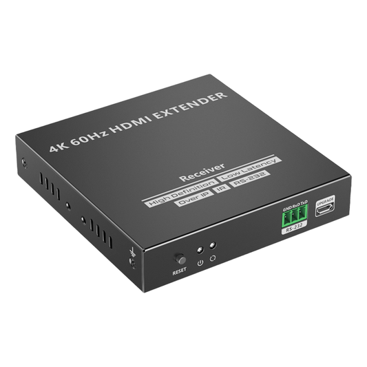 Receptor Compatible para Kit TT582 | 4K @60Hz | Cat 6, 6a y 7 |  hasta 120 metros |