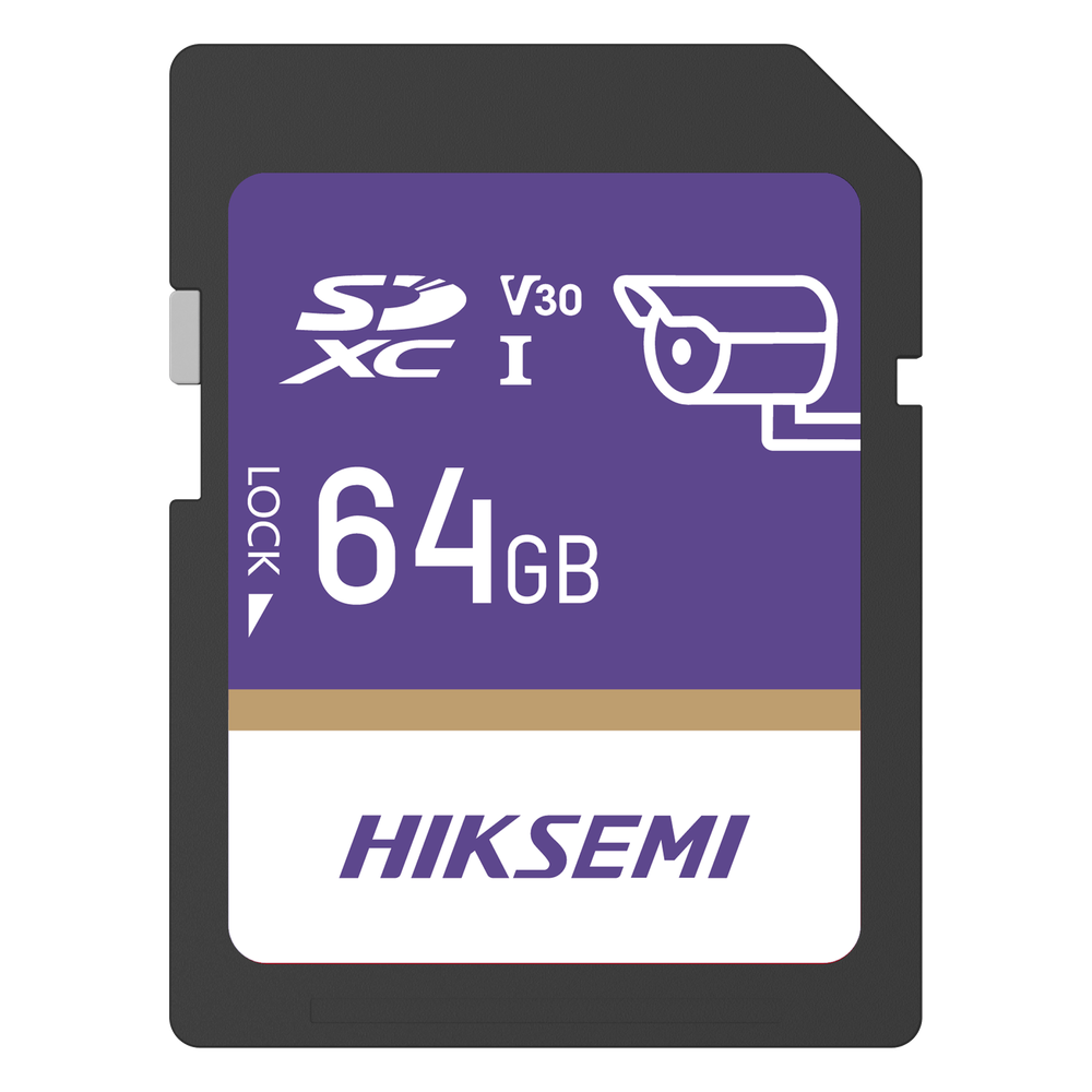 Tarjeta SD GuardPro P10 / 64 GB / 100 MB/s Lectura / 90 MB/s Escritura / Clase 10 U3 V30 / 3D TLC NAND / Especializada Para Videovigilancia 24/7