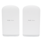 Kit Punto a Punto Ruijie RG-EST350G / Wi-Fi 5 (802.11ac Wave2) 867 Mbps / Antena 16 dBi MIMO 2x2 MU-MIMO / 3 Puertos Gigabit / Alcance 5 km (16,404 ft) / IP55 / Administración Cloud
