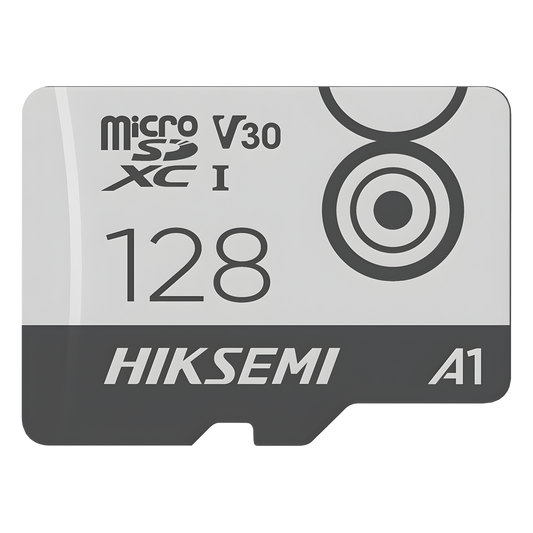 MicroSD HIKSEMI CITY GO / 128 GB / 100 MB/s Lectura / 90 MB/s Escritura / Clase 10 U3 V30 / TLC NAND / Especializada Para Videovigilancia Móvil 24/7