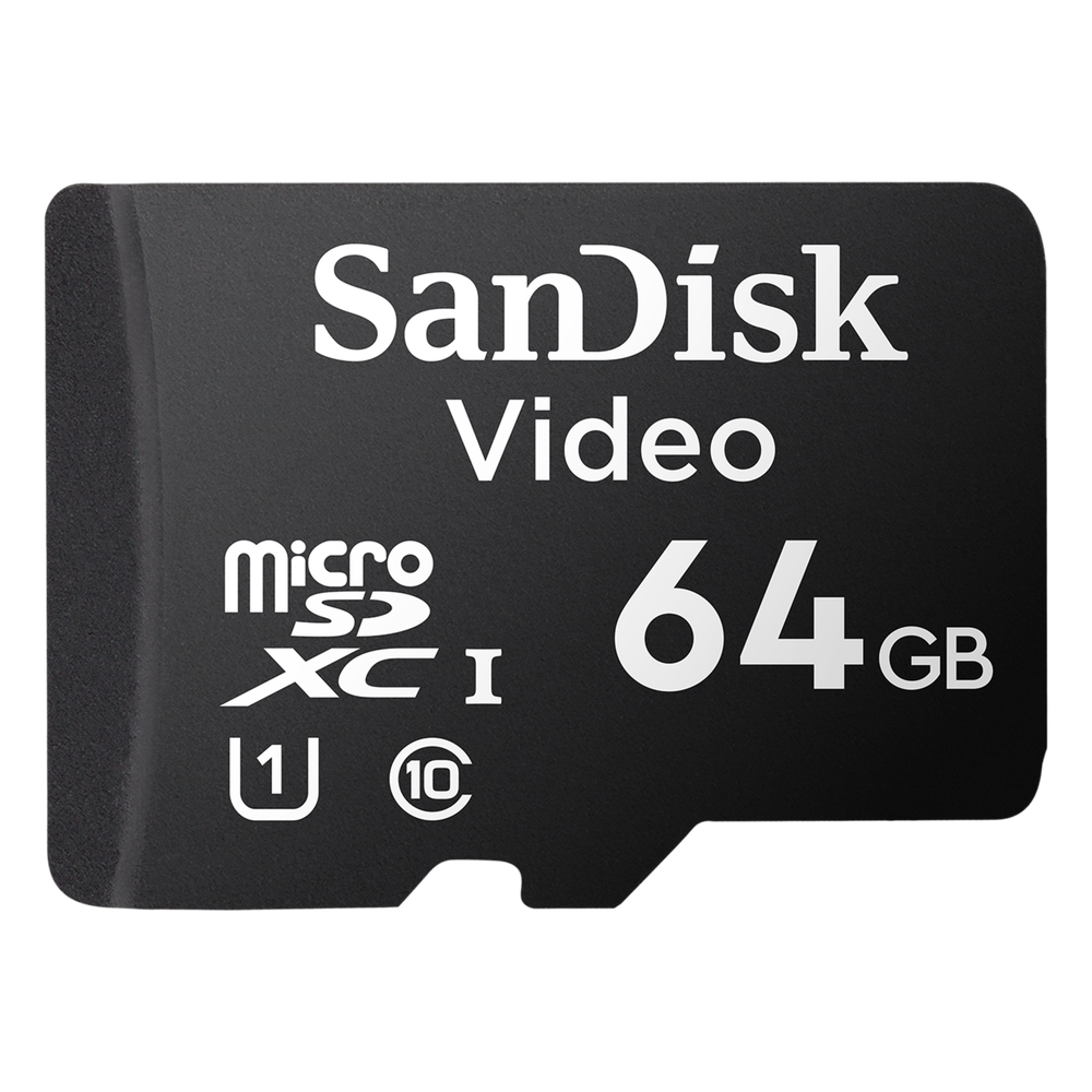Memoria microSD SanDisk 64GB / Alta Resistencia / Videovigilancia / Clase 10