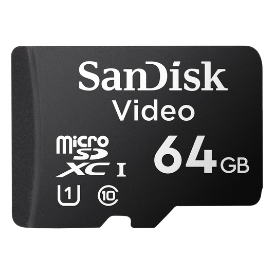 Memoria microSD SanDisk 64GB / Alta Resistencia / Videovigilancia / Clase 10