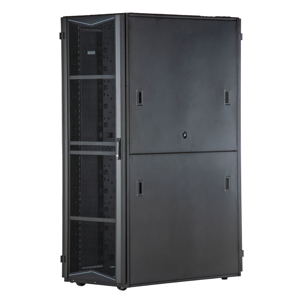Gabinete FlexFusion para Centros de Datos, 45 UR, 800 mm de Ancho, 1200 mm de Profundidad, Fabricado en Acero, Color Negro
