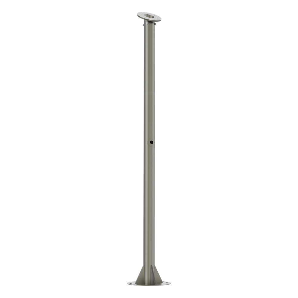 Poste para Cámara ANPR / Compatibilidad con cámara DS-TCG406-E(S),DS-TCG406-E(ER)(2812)/ Altura de 1.5 Metros /  Color Gris