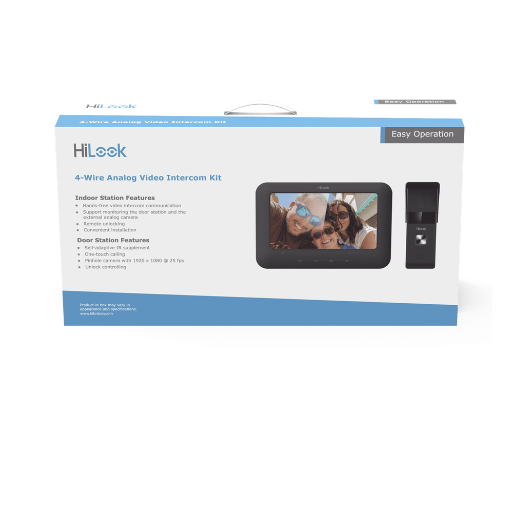 Kit de Videoportero Analógico con Pantalla LCD a Color de 7" / Frente de Calle para Exterior IP65 / Salida de Relevador