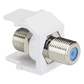 Módulo Acoplador Coaxial Tipo F, Keystone, de 75 Ohms, 3.0 GHz, Color Blanco