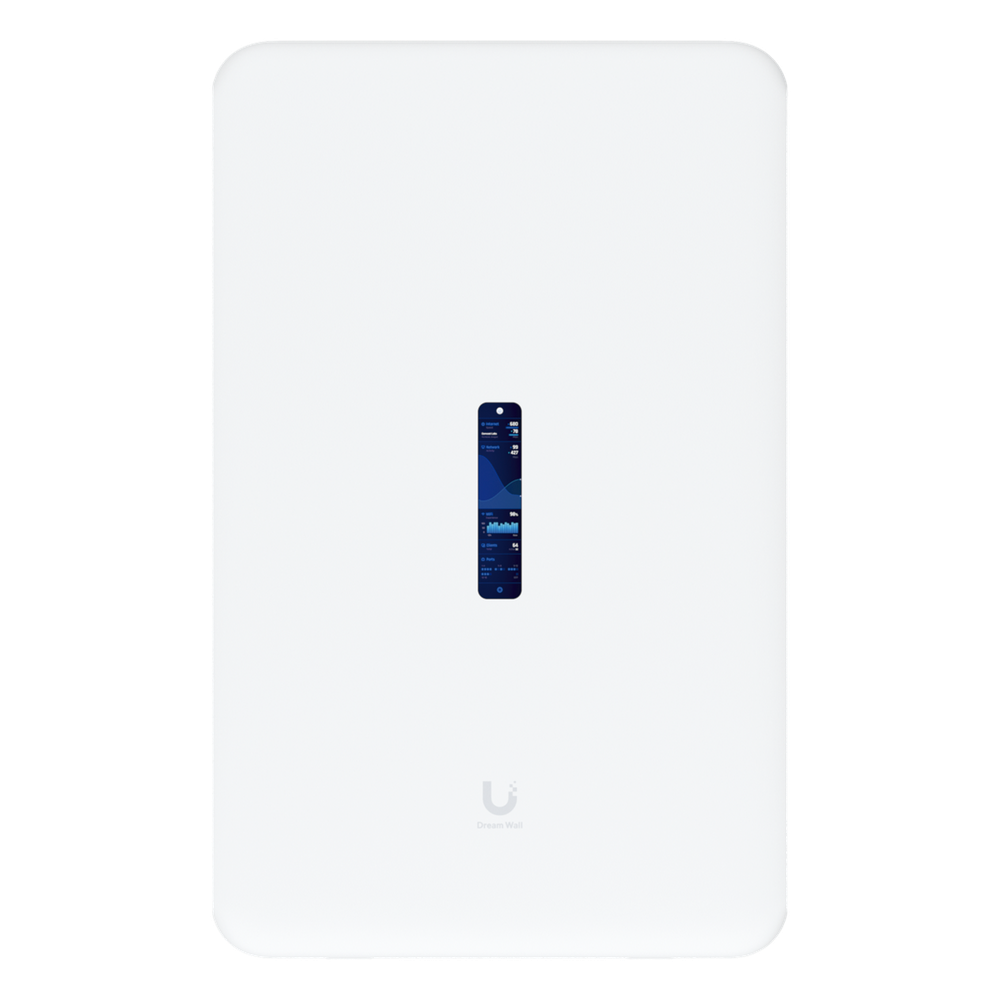 Dream Wall Cloud Gateway 10G Diseñado para Montaje en Pared con WiFi 6 Integrado, Switch PoE de Alta Potencia y Compatibilidad Total con Aplicaciones UniFi