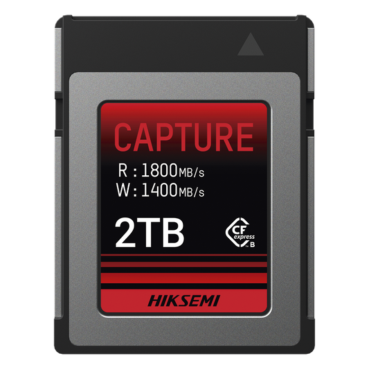 Memoria CFexpress Tipo B / 2 TB / 1800 MB/s Lectura / 1600 MB/s Escritura / Video 8K / PCIe Gen 3×2
