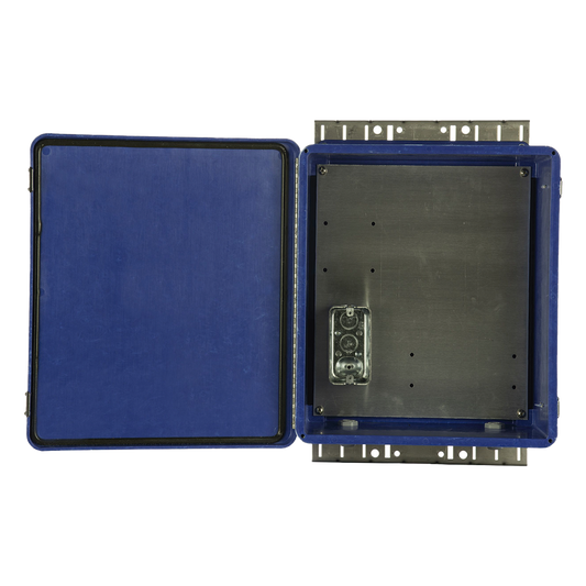 Gabinete de Seguridad para Wireless, NEMA 4X, IP66, de 356 x 305 x 152 mm, Color Azul