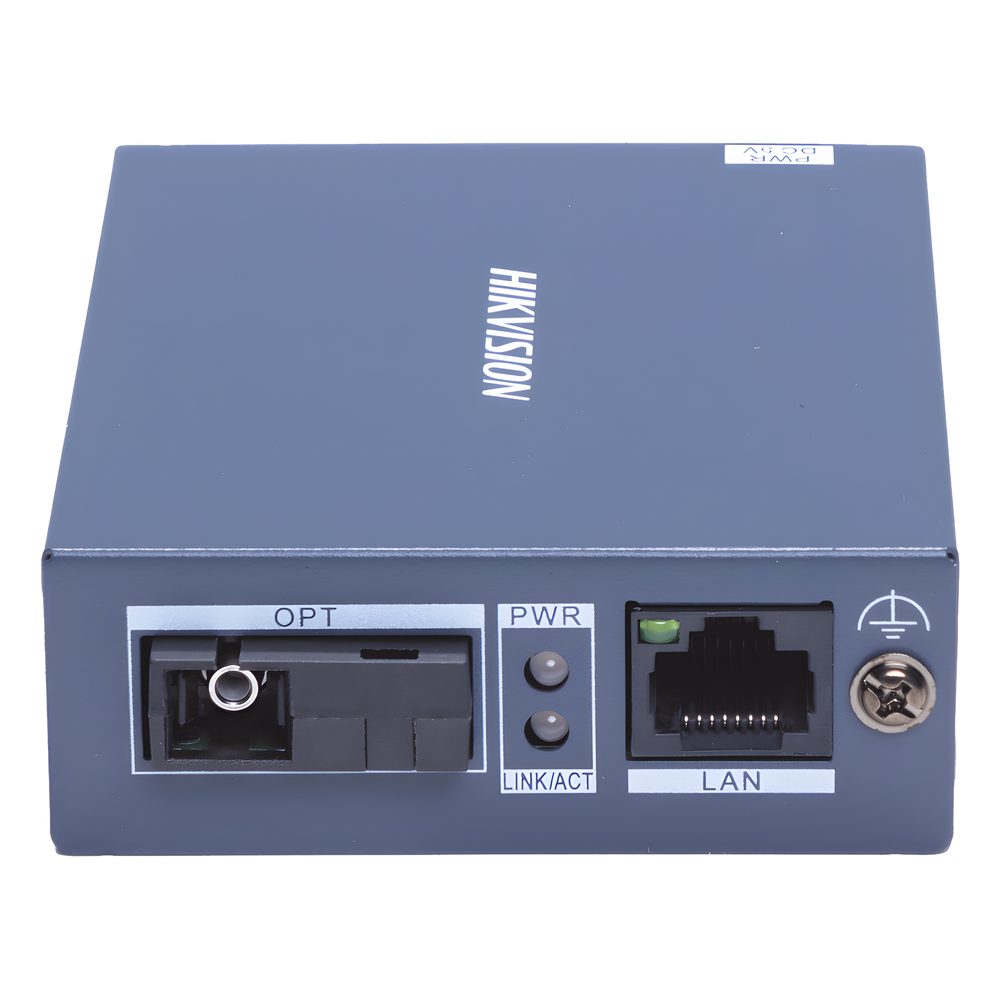 Transceptor Fibra Óptica Gigabit / Monofibra Monomodo / 3 km Distancia / 10/100/1000 Mbps RJ45 / SC / Metal Industrial / 4 kV Protección Rayos / -20°C a 60°C