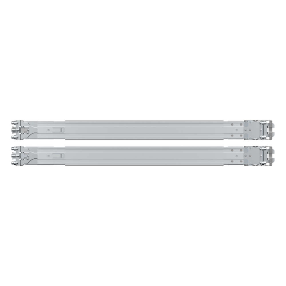 Kit de Rieles para Rack Synology RKS-01 | Compatible con Servidores de Montaje en Rack | Ancho de Pilar ≥450 mm | Ancho de Panel ≥480 mm | Profundidad de Montaje 553-834 mm | Orificios Cuadrados ≥9.5 mm | Orificios Redondos ≥7.1 mm.