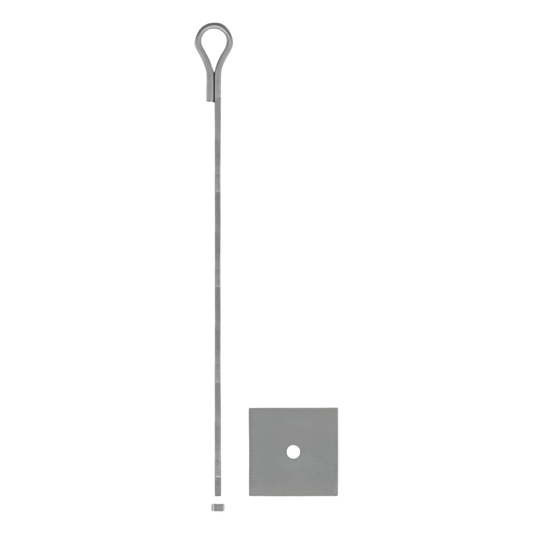 Ancla para Retenida para Muro con Ojo de Llave Galvanizado electrolítico.