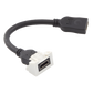 Adaptador HDMI con Pigtail Hembra-Hembra, Para Vídeo 720, 1080p, 4K UHD Compatible con Faceplates MAX Siemon de 2 Salidas, Color Blanco