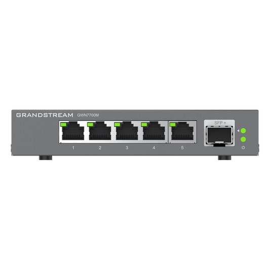 Switches de red Multi-Gigabit de 2.5G No Administrable / 5 Puertos RJ45 de 100/1000/2500Mbps / 1 puerto de fibra SFP+