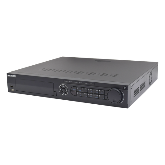 DVR 16 Canales TurboHD + 8 Canales IP / 3K/5MP / Audio por Coaxitron / Acusense / 4 Bahías de Disco Duro / Videoanalisis / 16 Entradas de Alarma