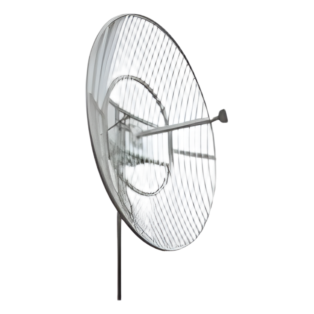 Antena Parabólica de rejilla para Celular de 1850-1990 MHz, 26 dBi.  Antena Donadora que se utiliza para los amplificadores de señal celular para cubrir comunidades alejadas.