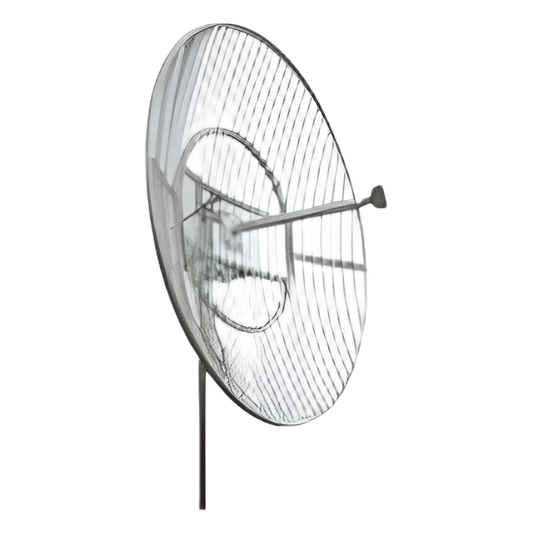 Antena Parabólica de rejilla para Celular de 1850-1990 MHz, 26 dBi.  Antena Donadora que se utiliza para los amplificadores de señal celular para cubrir comunidades alejadas.