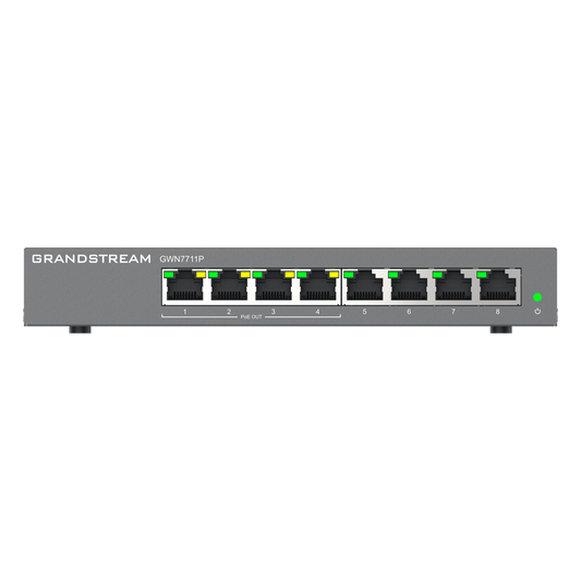 Switch de Red Administrable Capa 2 Lite / 8 Puertos Gigabit Ethernet / 4 Puertos PoE / VLAN / QoS / Snooping IGMP / Montaje en Pared y Escritorio / Compatible con GDMS