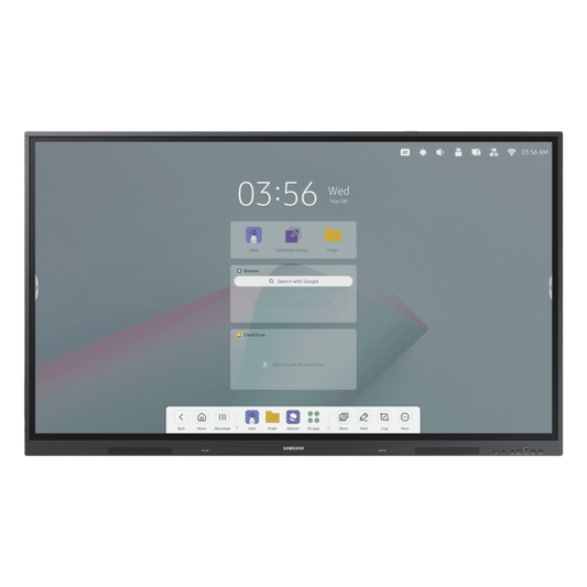 Pantalla Interactiva 86" / Resolución 4K UHD (3840x2160) / Táctil IR 40 Puntos / Brillo 400 nits / Android 13 / WiFi y Bluetooth / Compatible VESA 800x600