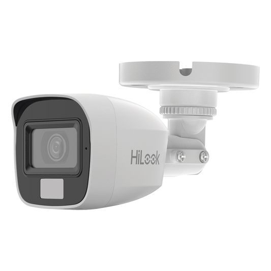 [Dual Light + ColorVu] Bala TURBOHD 2 megapixel / 20 mts IR + 20 mts luz blanca / Lente 2.8 (100° de Visión)  /  Exterior IP66 / Audio por Coaxitron / TVI-AHD-CVI-CVBS / Metal / Smart-Hybrid light