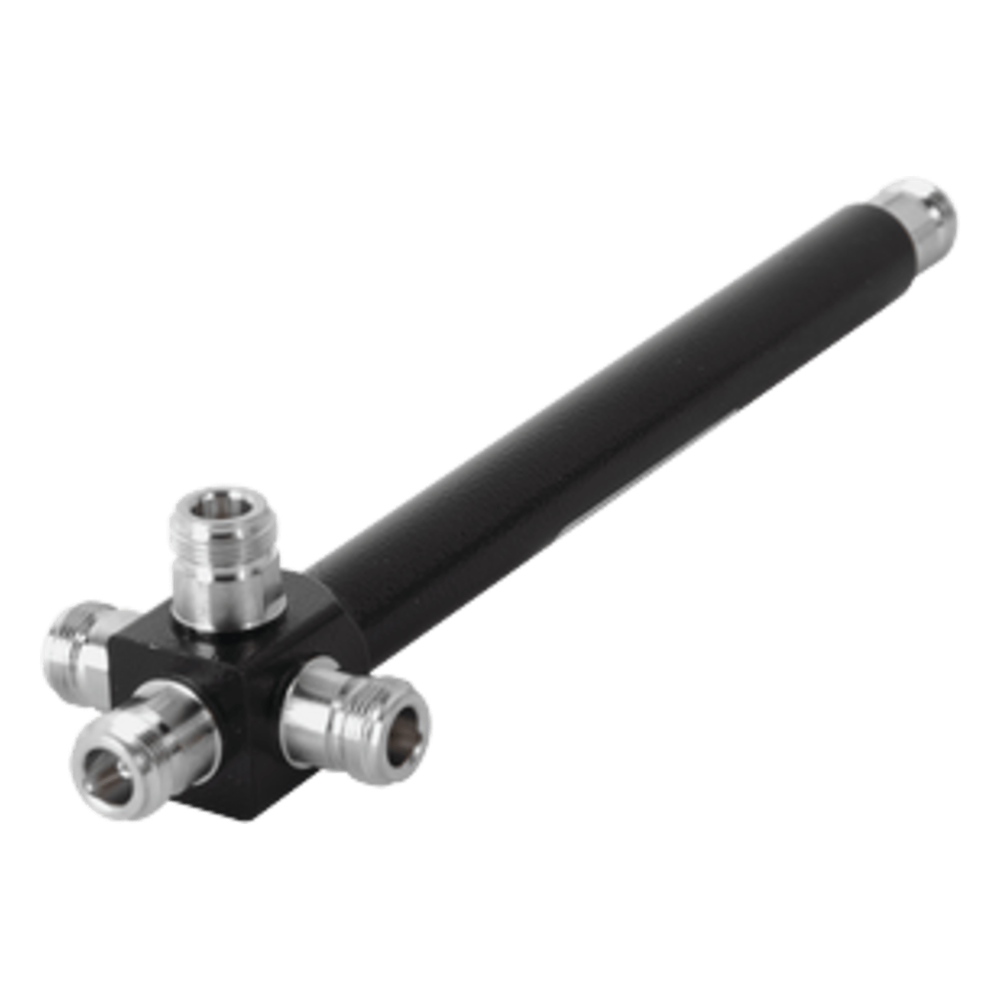 Divisor de Potencia 4 Salidas / 698-2700 MHz / PIM -120 dBc / 200W Potencia Máxima / Conectores N Hembra / Pérdida 6.32 dB / 50 Ohm