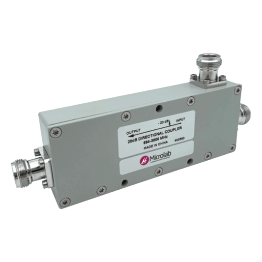 Acoplador Direccional / 694-3800 MHz / 300W / N hembra / 30 dB / PIM < -155 dBc / IP65 / Bajo Pérdida